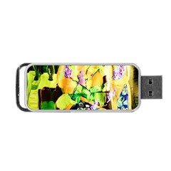 Lilac On A Counter Top 1 Portable Usb Flash (one Side) by bestdesignintheworld