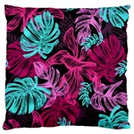 Leaves Large Flano Cushion Case (One Side) Front