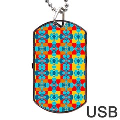 Pop Art  Dog Tag Usb Flash (two Sides) by Sobalvarro