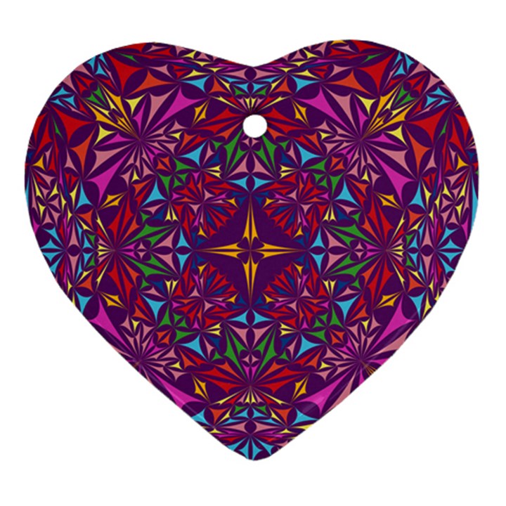 Kaleidoscope  Ornament (Heart)