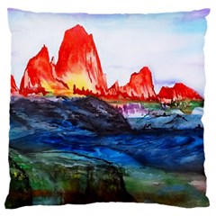 Fitzroy Argentina Chile Patagonia Standard Flano Cushion Case (one Side) by Wegoenart