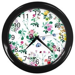 Leaves Wall Clock (black) by Sobalvarro