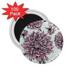 Flowers 2 25  Magnets (100 Pack)  by Sobalvarro