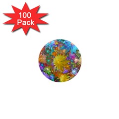 Apo Flower Power  1  Mini Magnets (100 Pack) 