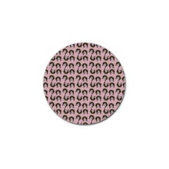 Retro Girl Daisy Chain Pattern Light Pink Golf Ball Marker (4 Pack) by snowwhitegirl