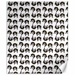 Retro Girl Daisy Chain Pattern White Canvas 20  X 24  by snowwhitegirl