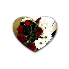 Roses 1 2 Heart Coaster (4 Pack)  by bestdesignintheworld