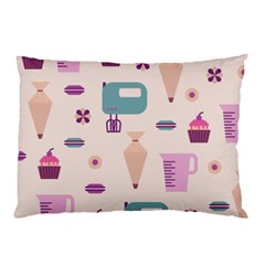 Seamless Bakery Vector Pattern Pillow Case (two Sides)