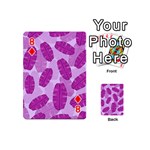 Exotic Tropical Leafs Watercolor Pattern Playing Cards 54 Designs (Mini) Front - Diamond8