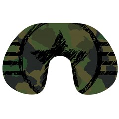 Military Camouflage Design Travel Neck Pillow by Vaneshart