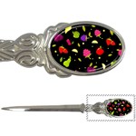 Vector Seamless Summer Fruits Pattern Colorful Cartoon Background Letter Opener