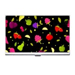 Vector Seamless Summer Fruits Pattern Colorful Cartoon Background Business Card Holder