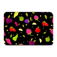 Vector Seamless Summer Fruits Pattern Colorful Cartoon Background Plate Mats by Vaneshart