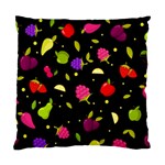 Vector Seamless Summer Fruits Pattern Colorful Cartoon Background Standard Cushion Case (Two Sides)