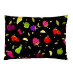Vector Seamless Summer Fruits Pattern Colorful Cartoon Background Pillow Case