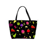 Vector Seamless Summer Fruits Pattern Colorful Cartoon Background Classic Shoulder Handbag