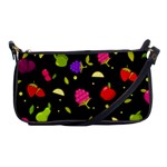 Vector Seamless Summer Fruits Pattern Colorful Cartoon Background Shoulder Clutch Bag
