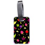 Vector Seamless Summer Fruits Pattern Colorful Cartoon Background Luggage Tag (two sides)