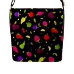 Vector Seamless Summer Fruits Pattern Colorful Cartoon Background Flap Closure Messenger Bag (L)