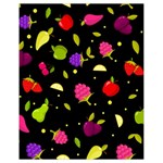 Vector Seamless Summer Fruits Pattern Colorful Cartoon Background Drawstring Bag (Small)