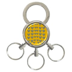 Butterfly Cartoons In Hearts 3-ring Key Chain by pepitasart