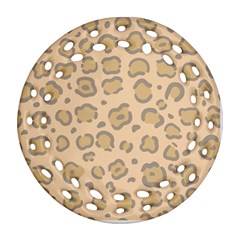 Leopard Print Ornament (round Filigree) by Sobalvarro