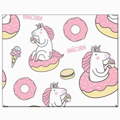 Unicorn Seamless Pattern Background Vector (1) Canvas 8  X 10  by Sobalvarro