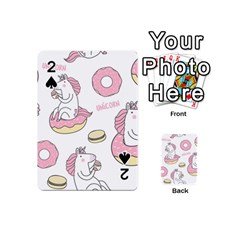 Unicorn Seamless Pattern Background Vector (1) Playing Cards 54 Designs (mini) by Sobalvarro