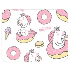 Unicorn Seamless Pattern Background Vector (1) Double Sided Flano Blanket (medium)  by Sobalvarro