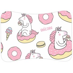 Unicorn Seamless Pattern Background Vector (1) Velour Seat Head Rest Cushion by Sobalvarro