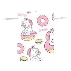 Unicorn Seamless Pattern Background Vector (1) Lightweight Drawstring Pouch (l) by Sobalvarro