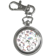 Cute Unicorns With Magical Elements Vector Key Chain Watches by Sobalvarro