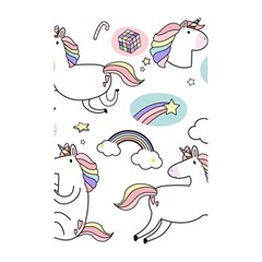Cute Unicorns With Magical Elements Vector Shower Curtain 48  X 72  (small)  by Sobalvarro