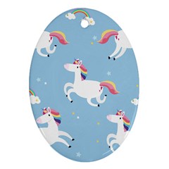Unicorn Seamless Pattern Background Vector (2) Ornament (oval) by Sobalvarro