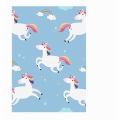 Unicorn Seamless Pattern Background Vector (2) Large Garden Flag (two Sides) by Sobalvarro