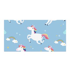 Unicorn Seamless Pattern Background Vector (2) Satin Wrap by Sobalvarro