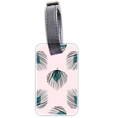 Green Tropical Leaves Seamless Pattern Luggage Tag (two Sides) by Vaneshart