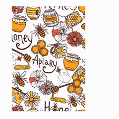 Honey Seamless Pattern Large Garden Flag (two Sides) by Vaneshart