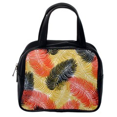 Tropical Seamless Pattern With Exotic Palm Leaves Classic Handbag (one Side) by Vaneshart