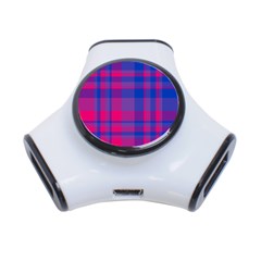 Bisexual Plaid 3-port Usb Hub by NanaLeonti