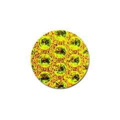 Cut Glass Beads Golf Ball Marker by essentialimage
