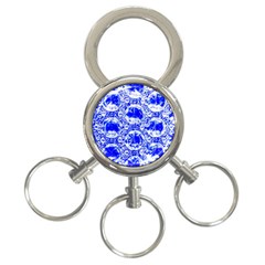 Cut Glass Beads 3-ring Key Chain by essentialimage