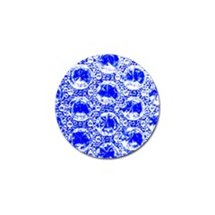 Cut Glass Beads Golf Ball Marker by essentialimage