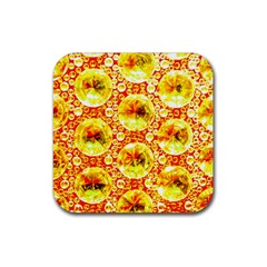 Cut Glass Beads Rubber Coaster (square)  by essentialimage