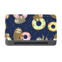 Cute Sloth With Sweet Doughnuts Memory Card Reader With Cf by Sobalvarro