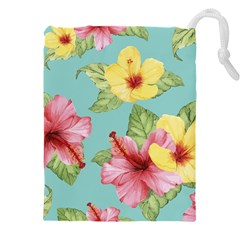Hibiscus Drawstring Pouch (5xl) by Sobalvarro