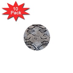 Snake Leather 1  Mini Buttons (10 Pack)  by skindeep