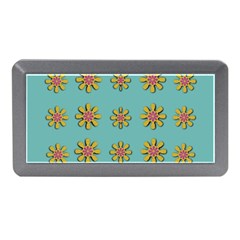 Fantasy Fauna Floral In Sweet Green Memory Card Reader (mini) by pepitasart