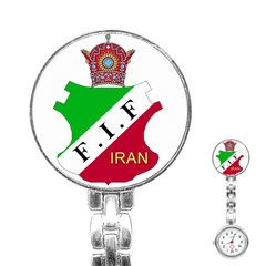 Pre 1979 Logo Of Iran Football Federation Stainless Steel Nurses Watch by abbeyz71