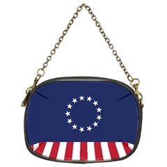 Betsy Ross Flag Usa America United States 1777 Thirteen Colonies Vertical Chain Purse (two Sides) by snek